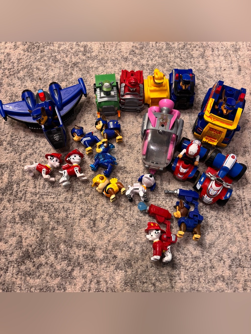 Paw Patrol Assorted Vehicle and Figure Toy Lot